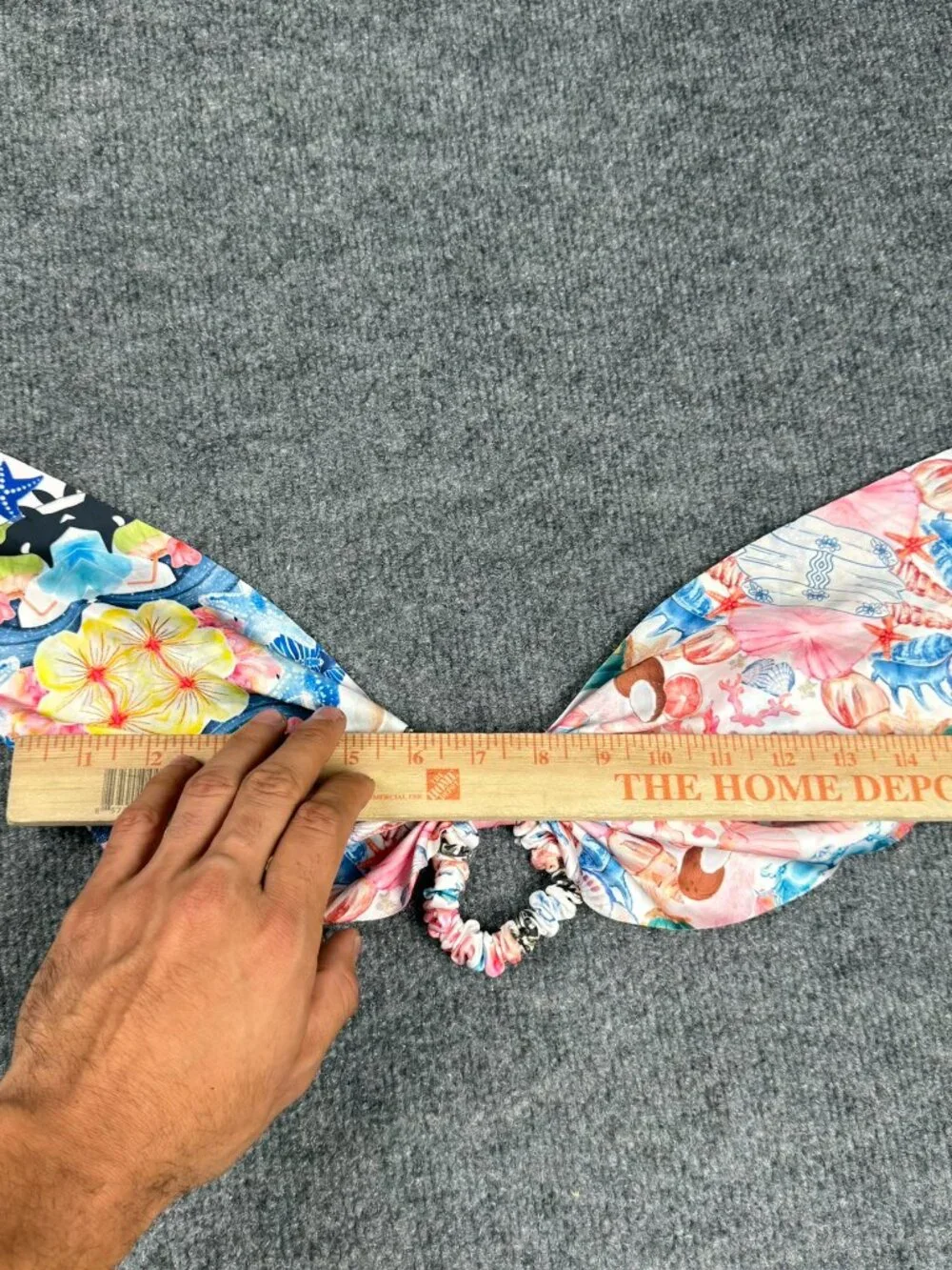 Women's Tropical Ocean Bow Scrunchie Whale Starfish Floral Hair Tie Tail 21